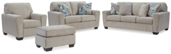 Ashley Cashton Ice Sofa, Loveseat, Chair and Ottoman