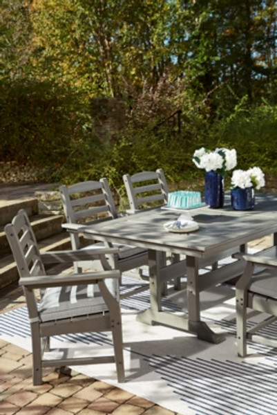 Ashley Visola Gray Outdoor Dining Table