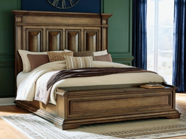 Ashley Channley Brown California King Panel Storage Bed Ashley Channley Brown California King Panel Storage Bed