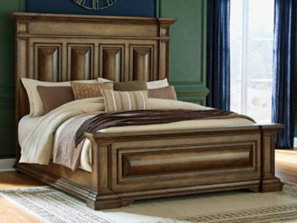 Ashley Channley Brown California King Panel Bed