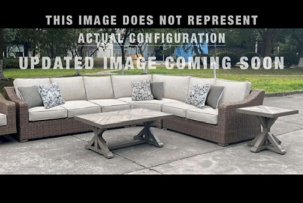 Ashley Revare Beach Beige 4-Piece Outdoor Sectional