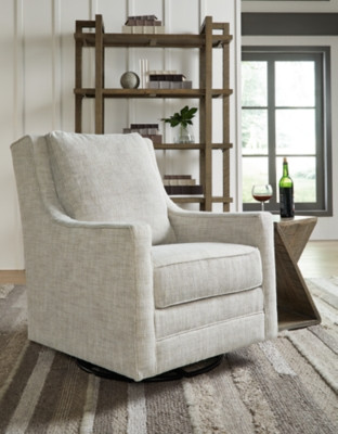 Ashley Kambria Fog Swivel Glider Accent Chair