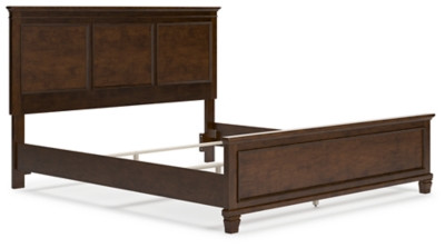 Ashley Danabrin Brown California King Panel Bed