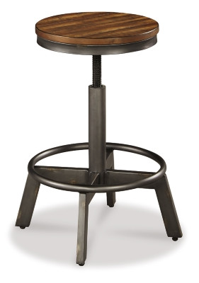 Ashley Torjin Brown Gray Counter Height Dining Table and 4 Barstools