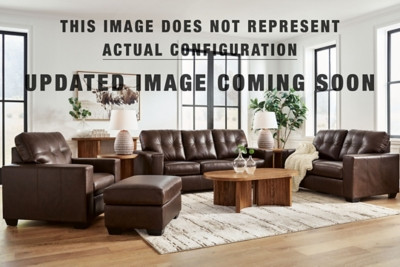 Ashley Santorine Dark Brown Sofa, Loveseat, Chair and Ottoman