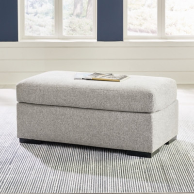 Benchcraft Evansley Pewter Ottoman