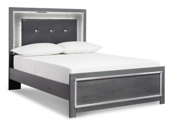 Lodanna Gray Queen Panel Bed with Dresser