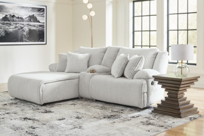 Ashley Top Tier Alloy 3-Piece Reclining Sectional Sofa with Chaise 92706/05/41/57