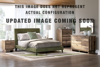 Ashley Zadilyn Brown Full Panel Bed with Storage, Dresser, Mirror, Chest and 2 Nightstands