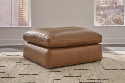Ashley Emilia Caramel Oversized Accent Ottoman