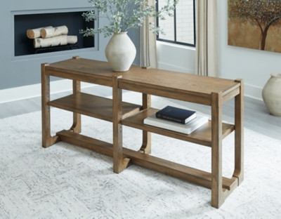 Ashley Cabalynn Light Brown Sofa Table
