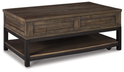 Ashley Johurst Grayish Brown Coffee Table with 1 End Table