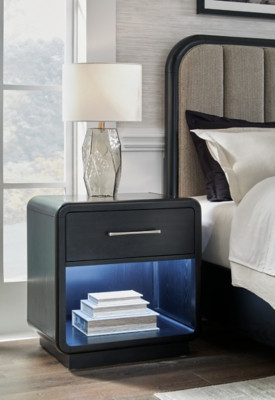 Ashley Rowanbeck Black Nightstand