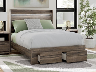 Ashley Baystorm Brown Full Panel Storage Bed