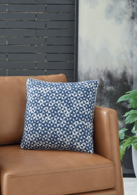 Ashley Jaycott Next-Gen Nuvella Blue White Pillow