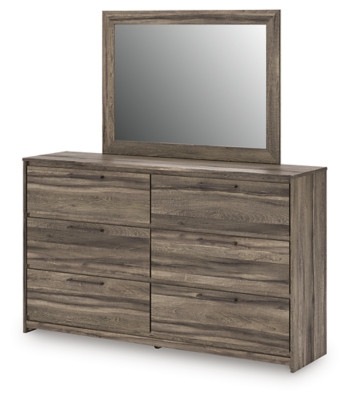 Ashley Baystorm Brown Dresser and Mirror