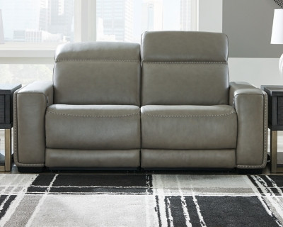 Ashley Correze Gray 2-Piece Power Reclining Sectional