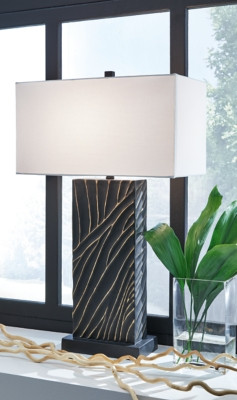 Ashley Bartlen Black Gold Finish Table Lamp