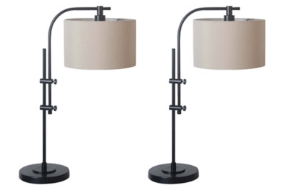 Baronvale Black 2-Piece Table Lamp Set