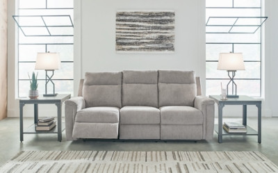 Ashley Barnsana Ash Power Reclining Sofa