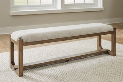 Ashley Cabalynn Oatmeal Light Brown 63" Dining Bench