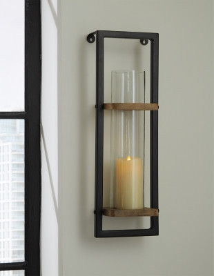 Ashley Colburn Natural Black Wall Sconce