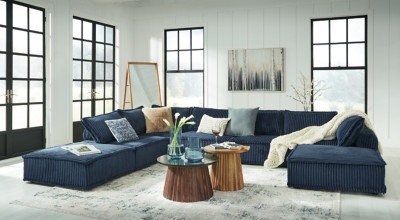 Ashley Bales Navy 7-Piece Modular Seating