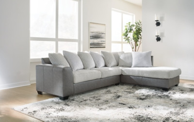 Benchcraft Clairette Court Alloy 2-Piece Sectional with Chaise 31503/17/66