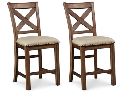Moriville Beige 2-Piece Bar Stool