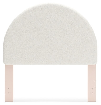 Ashley Wistenpine Blush Full Upholstered Panel Headboard with 2 Nightstands