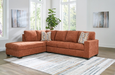 Ashley Aviemore Spice 2-Piece Sectional with Chaise