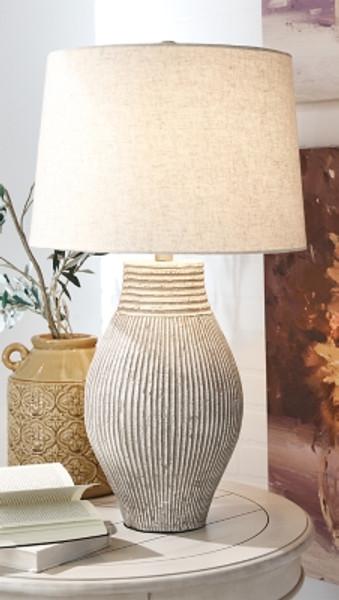 Ashley Layal Beige Table Lamp
