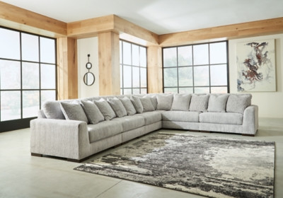 Ashley Regent Park Pewter 6-Piece Sectional