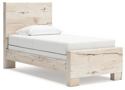 Benchcraft Lawroy Light Natural Twin Panel Bed