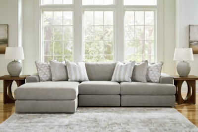 Ashley Avaliyah Ash 3-Piece Sectional with Chaise