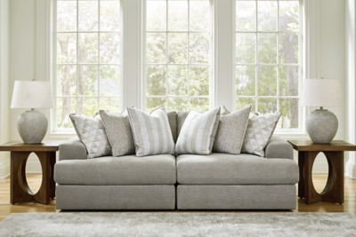 Ashley Avaliyah Ash 2-Piece Sectional Loveseat