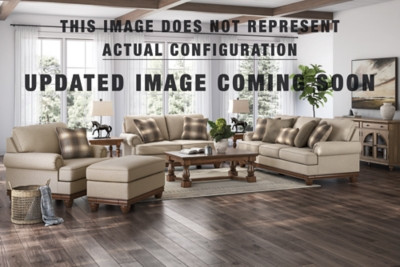 Ashley Stoughton Sandstone Sofa, Loveseat, Chair and Ottoman