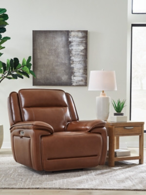 Ashley Healy Pier Chocolate Power Recliner