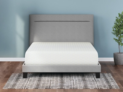 Ashley Chime 12 Inch Memory Foam White Twin Mattress in a Box
