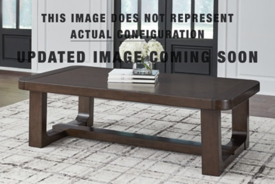 Ashley Breckington Dark Brown Coffee Table with 1 End Table