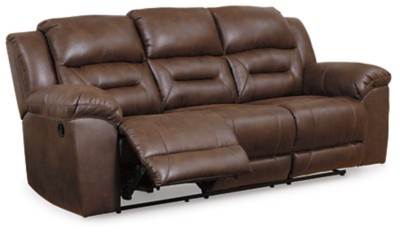 Ashley Stoneland Chocolate Reclining Sofa, Loveseat and Recliner