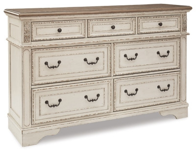 Ashley Realyn Two-tone 7 Drawer Dresser