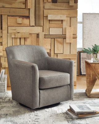 Ashley Bradney Fossil Swivel Accent Chair