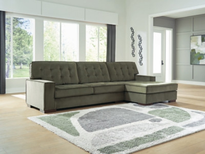 Ashley Chalcombe Olive 2-Piece Sectional with Chaise 61702/17/66