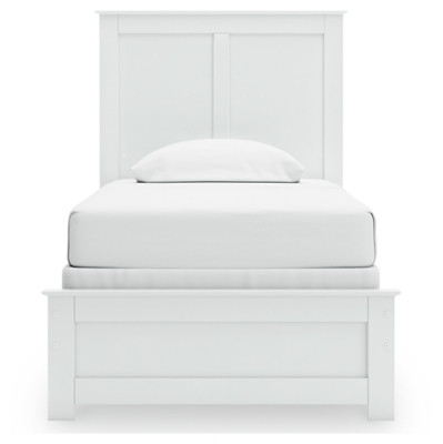 Ashley Bostwick Shoals White Twin Panel Bed, Dresser, Mirror, Chest and Nightstand