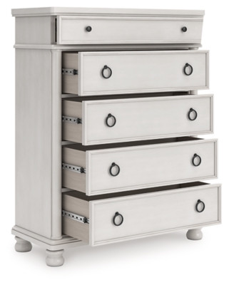 Ashley Chadworth Antique White Chest of Drawers