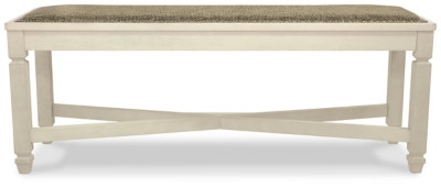 Ashley Bolanburg Two-tone Dining Table and 4 Chairs and Bench