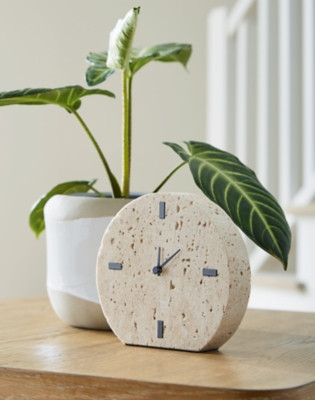 Ashley Donfordson Beige Table Clock