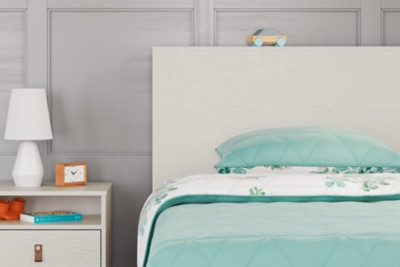 Ashley Aprilyn White Twin Bookcase Headboard