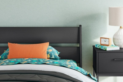 Ashley Socalle Black Twin Panel Headboard